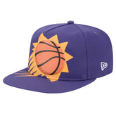 Phoenix Suns Oversized Puff Print Logo Golfer Snapback Hat Purple