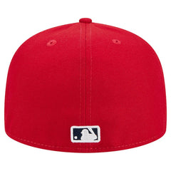 Washington Nationals New Era Script Sided 59FIFTY Fitted Hat - Red Hats