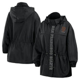San Francisco Giants WEAR by Erin Andrews Women's Full-Zip Windbreaker Hoodie Jacket - Black Jackets