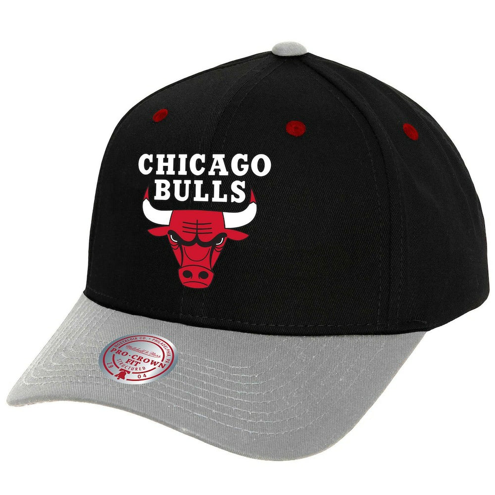 Chicago Bulls Pro Crown Adjustable Hat Black/Gray