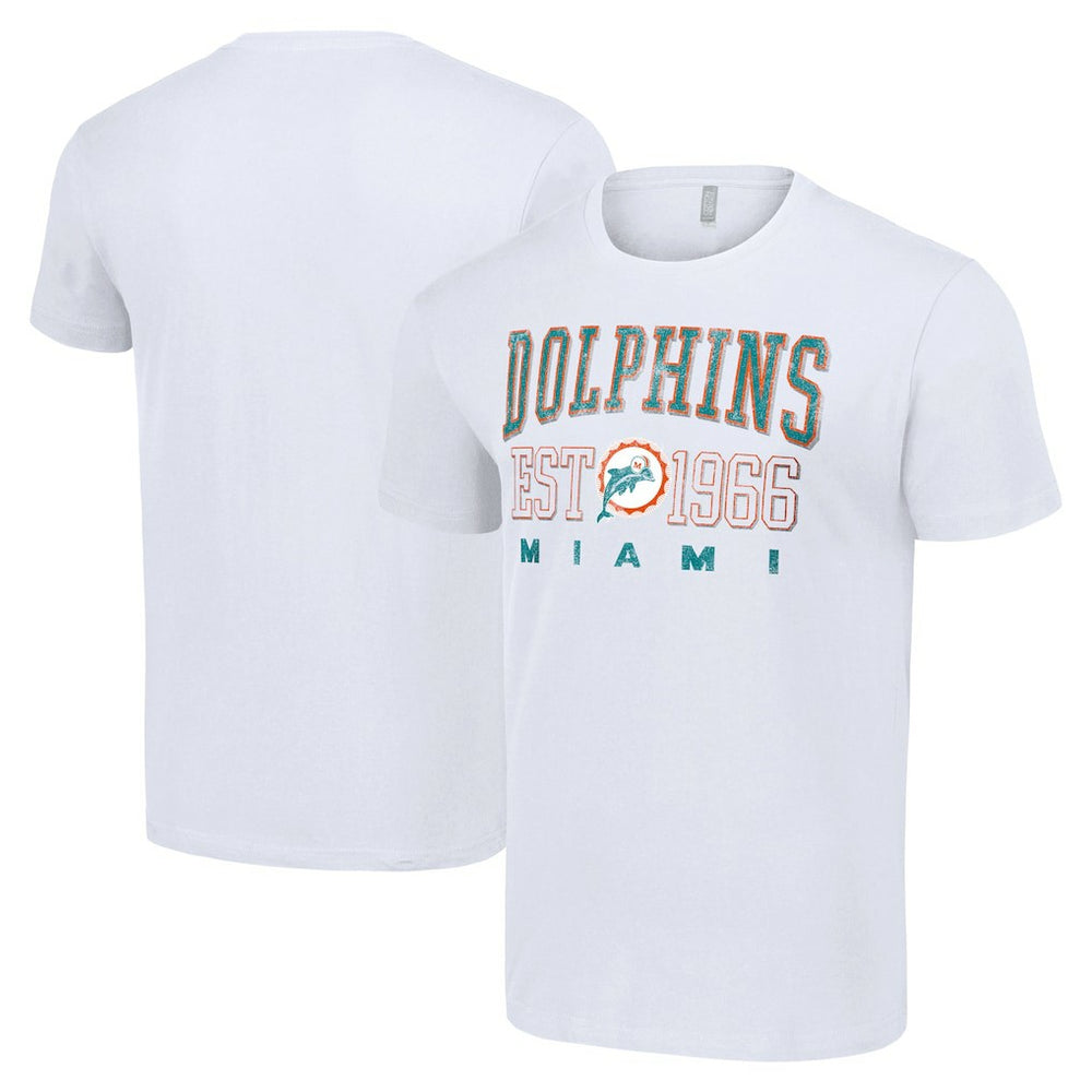 Miami Dolphins Starter Throwback Logo T-Shirt White