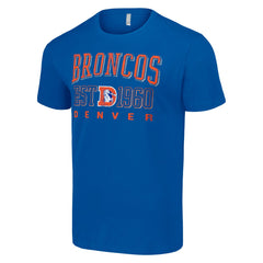 Denver Broncos Starter Throwback Logo T-Shirt Royal