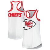 Kansas City Chiefs G-III 4Her by Carl Banks Women's Tater Racerback Tank Top White