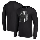San Francisco 49ers Starter Half Helmet Logo Long Sleeve T-Shirt Black
