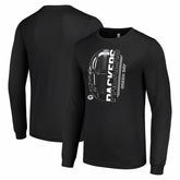 Green Bay Packers Starter Half Helmet Logo Long Sleeve T-Shirt Black