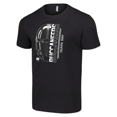 Tampa Bay Buccaneers Starter Half Helmet Logo T-Shirt Black