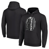 Carolina Panthers Starter Unisex Half Helmet Logo Pullover Hoodie Black
