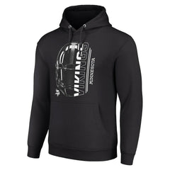 Minnesota Vikings Starter Unisex Half Helmet Logo Pullover Hoodie Black