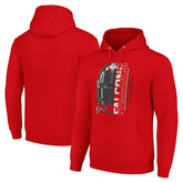 Atlanta Falcons Starter Unisex Half Helmet Logo Pullover Hoodie Red