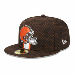 Cleveland Browns New Era 2024 Sideline 59FIFTY Fitted Hat Brown