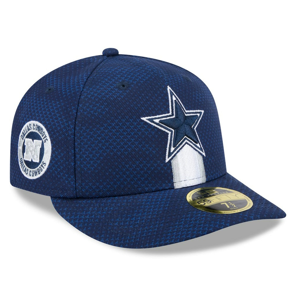 Dallas Cowboys New Era 2024 Sideline Low Profile 59FIFTY Fitted Hat Navy