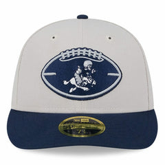 Dallas Cowboys New Era Male 2024 Sideline Historic Low Profile 59FIFTY Fitted Hat Stone/Navy