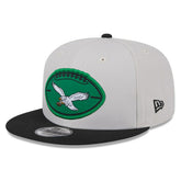 Philadelphia Eagles New Era 2024 Sideline Historic 9FIFTY Snapback Hat Stone/Black