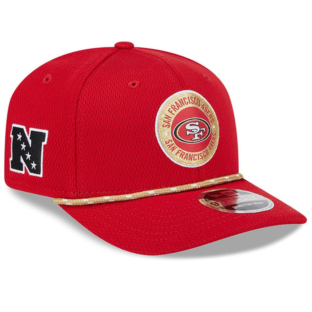 San Francisco 49ers New Era 2024 Sideline 9SEVENTY Stretch-Snap Hat Scarlet