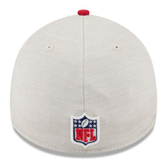 San Francisco 49ers New Era 2024 Sideline Historic 39THIRTY Flex Hat Stone/Scarlet