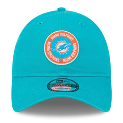 Miami Dolphins New Era 2024 Sideline 9TWENTY Adjustable Hat Aqua
