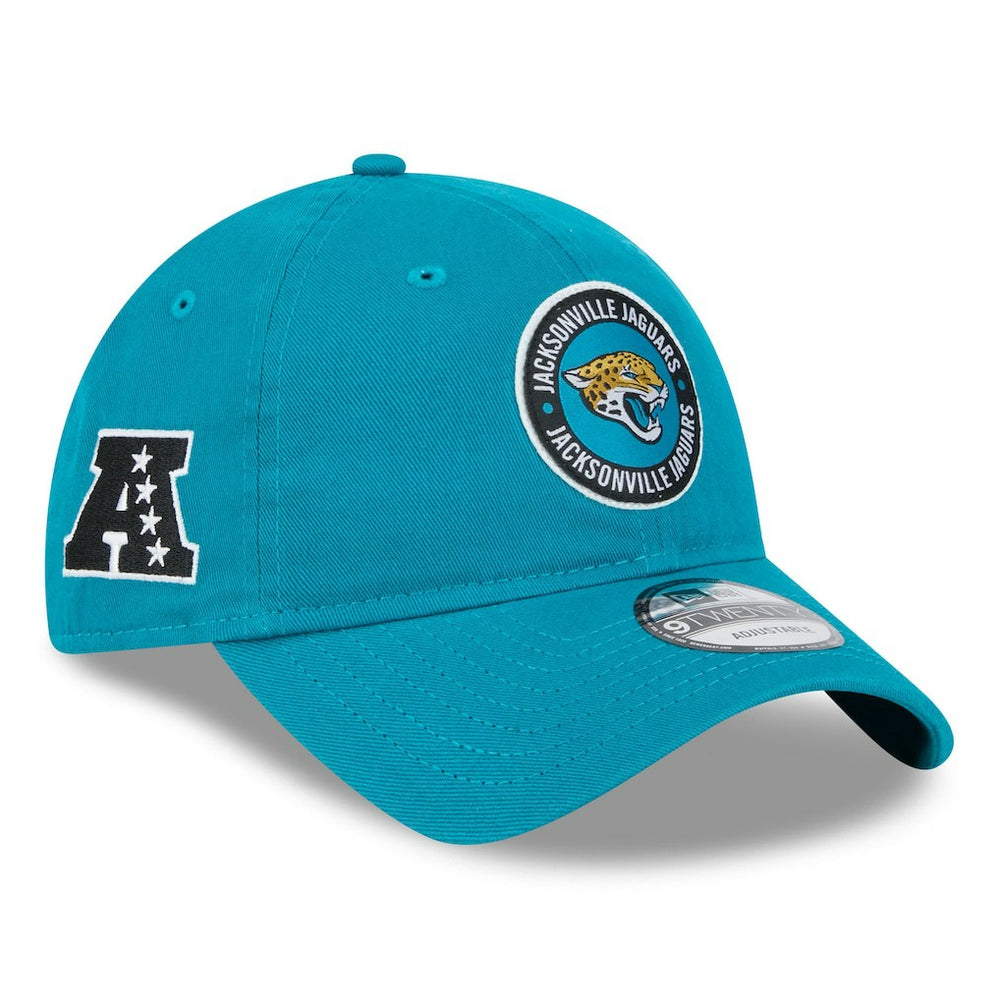 Jacksonville Jaguars New Era 2024 Sideline 9TWENTY Adjustable Hat Teal