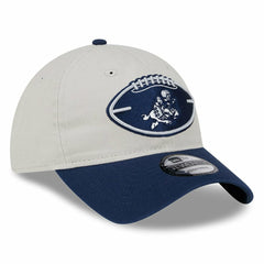 Dallas Cowboys New Era 2024 Sideline Historic 9TWENTY Adjustable Hat Stone/Navy