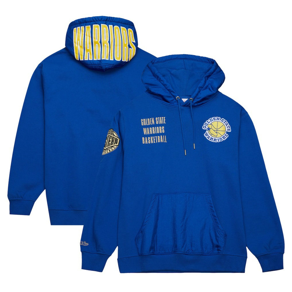 Golden State Warriors Team OG 2.0 Vintage Logo Fleece Pullover Hoodie Royal