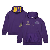 Utah Jazz Team OG 2.0 Vintage Logo Fleece Pullover Hoodie Purple