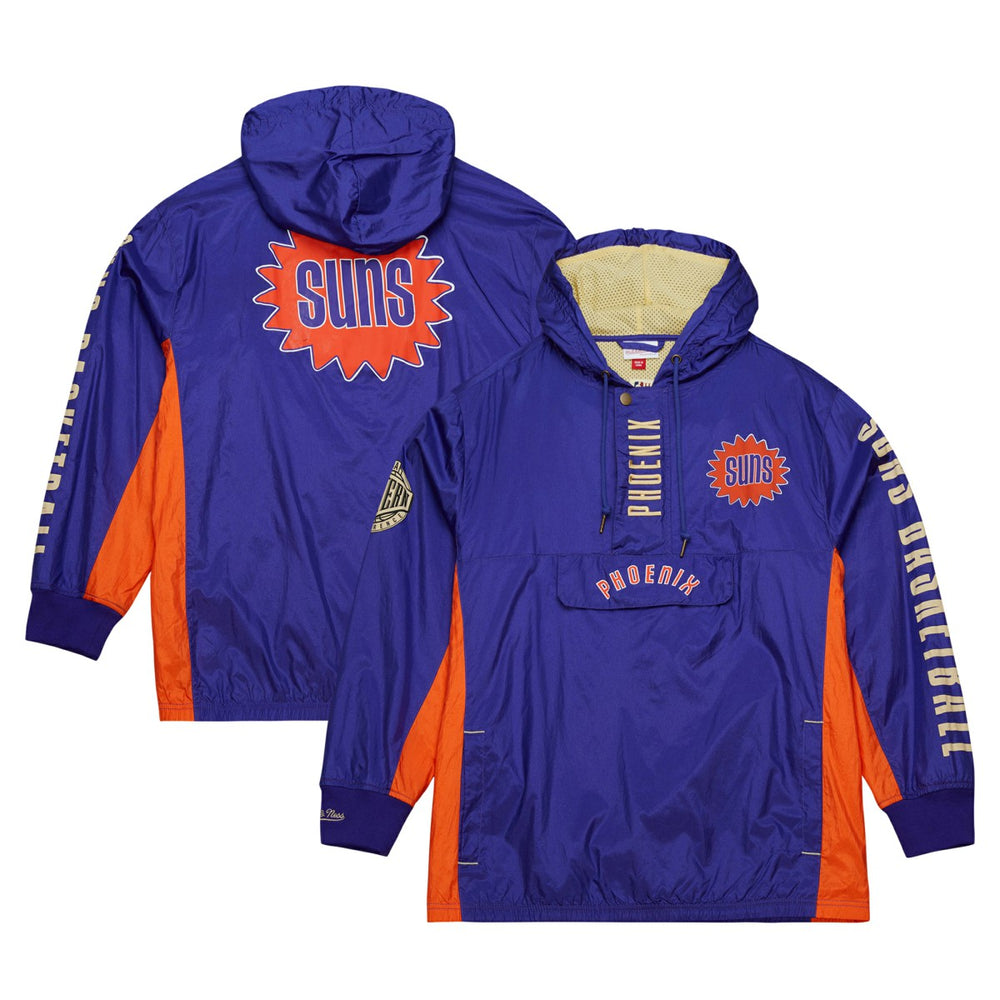 Phoenix Suns Team OG 2.0 Vintage Logo Anorak Windbreaker Quarter-Zip Jacket Purple