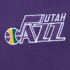 Utah Jazz Hardwood Classics Team OG 2.0 Premium Vintage Logo T-Shirt Purple