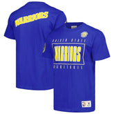 Golden State Warriors Hardwood Classics Team OG 2.0 Premium Vintage Logo T-Shirt Royal