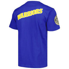 Golden State Warriors Hardwood Classics Team OG 2.0 Premium Vintage Logo T-Shirt Royal