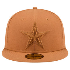 Dallas Cowboys New Era Tonal Color Pack 59FIFTY Fitted Hat Brown