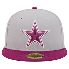 Dallas Cowboys New Era Two-Tone Color Pack 59FIFTY Fitted Hat Gray/Purple