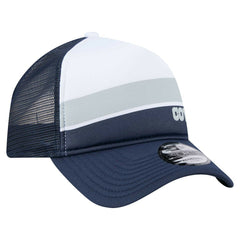 Dallas Cowboys New Era Youth Sport Night Color Block 9FORTY A-Frame Trucker Adjustable Hat White/Navy