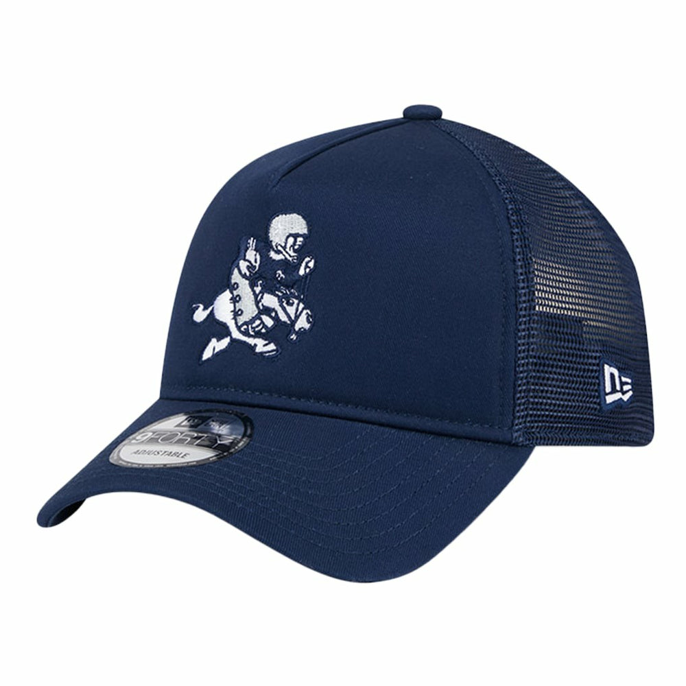 Dallas Cowboys New Era Retro Main A-Frame Trucker 9FORTY Adjustable Hat Navy