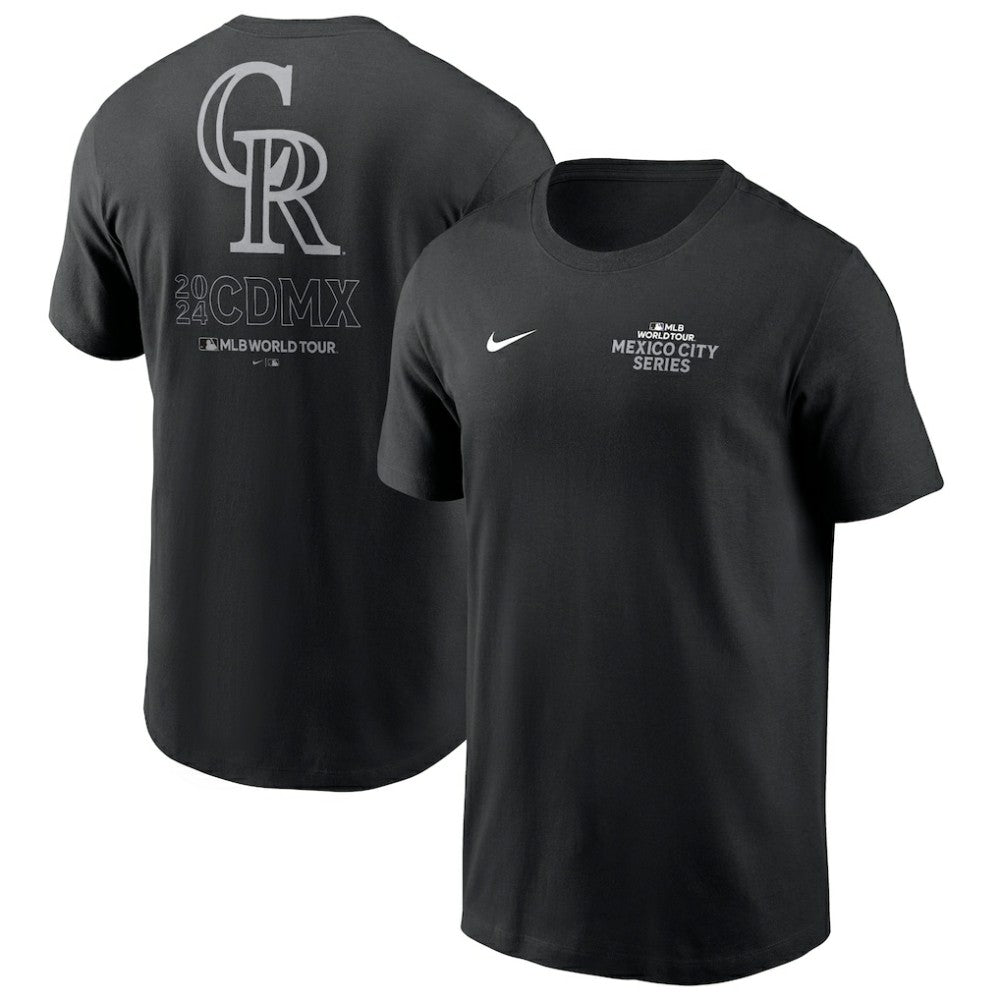 Colorado Rockies Nike 2024 MLB World Tour Mexico City Series T-Shirt - Black T-shirts