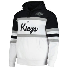 NHL Los Angeles Kings Mitchell & Ness Head Coach Pullover Hoodie - White/Black