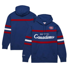 NHL Montreal Canadiens Mitchell & Ness Head Coach Pullover Hoodie - Navy