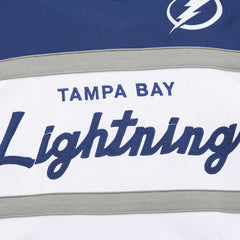NHL Tampa Bay Lightning Mitchell & Ness Head Coach Pullover Hoodie - White/Blue
