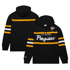 NHL Pittsburgh Penguins Mitchell & Ness Head Coach Pullover Hoodie - Black