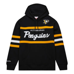 NHL Pittsburgh Penguins Mitchell & Ness Head Coach Pullover Hoodie - Black