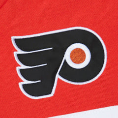 NHL Philadelphia Flyers Mitchell & Ness Head Coach Pullover Hoodie - Black/Orange