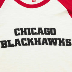 NHL Chicago Blackhawks Mitchell & Ness Legendary Slub Vintage Raglan Long Sleeve T-Shirt - Cream