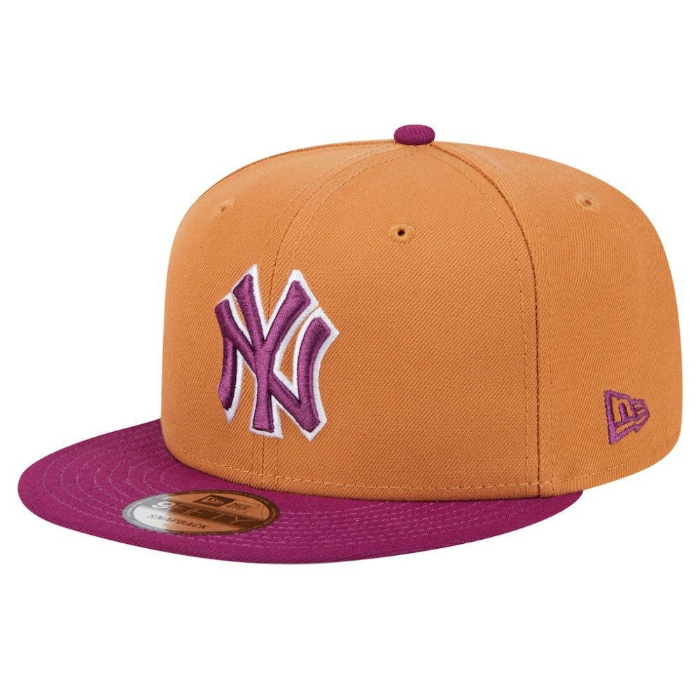 New York Yankees New Era Color Pack Two-Tone 9FIFTY Snapback Hat - Brown/Purple Hats