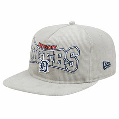 New Era Detroit Tigers Gray Corduroy Golfer Snapback Hat Hats