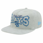 New Era Tampa Bay Rays Gray Corduroy Golfer Snapback Hat Hats