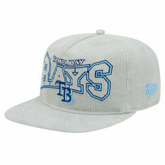 New Era Tampa Bay Rays Gray Corduroy Golfer Snapback Hat Hats