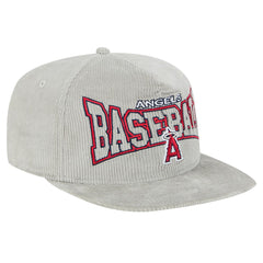 New Era Los Angeles Angels Gray Corduroy Golfer Snapback Hat Hats