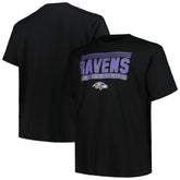 Baltimore Ravens Big & Tall Pop T-Shirt Black