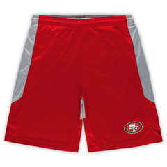 San Francisco 49ers Big & Tall Team Logo Shorts Scarlet