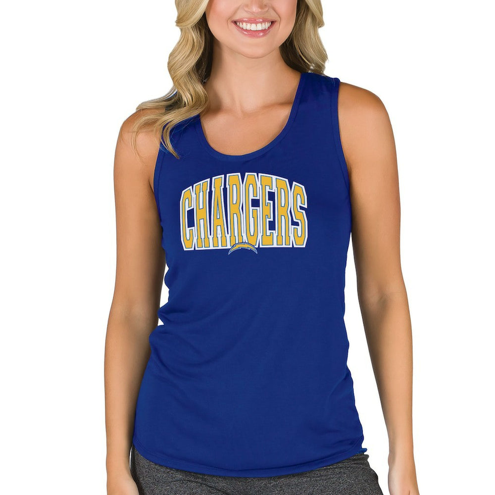 Los Angeles Chargers Concepts Sport Women's Marathon Racer Back Tank Top Royal