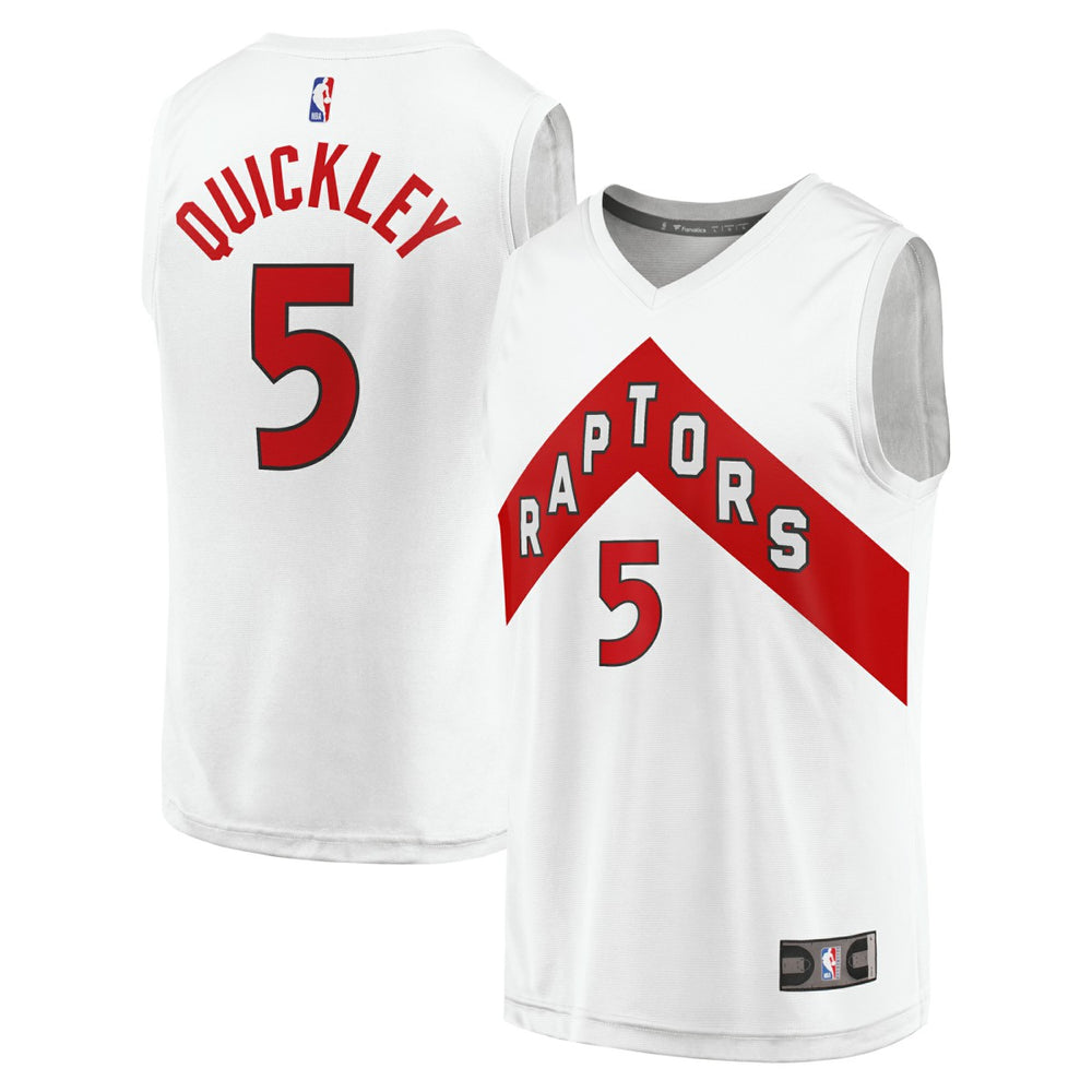 NBA Immanuel Quickley Toronto Raptors Youth Fast Break Player Jersey - Association Edition - White