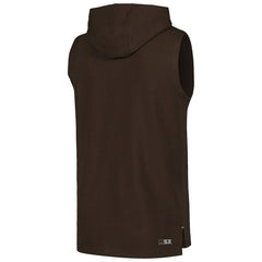 Cleveland Browns MSX by Michael Strahan Captain Sleeveless Hoodie T-Shirt Brown